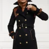 Marlborough Trench Coat (Soft Black Tan)