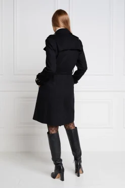 Marlborough Trench Coat (Soft Black)