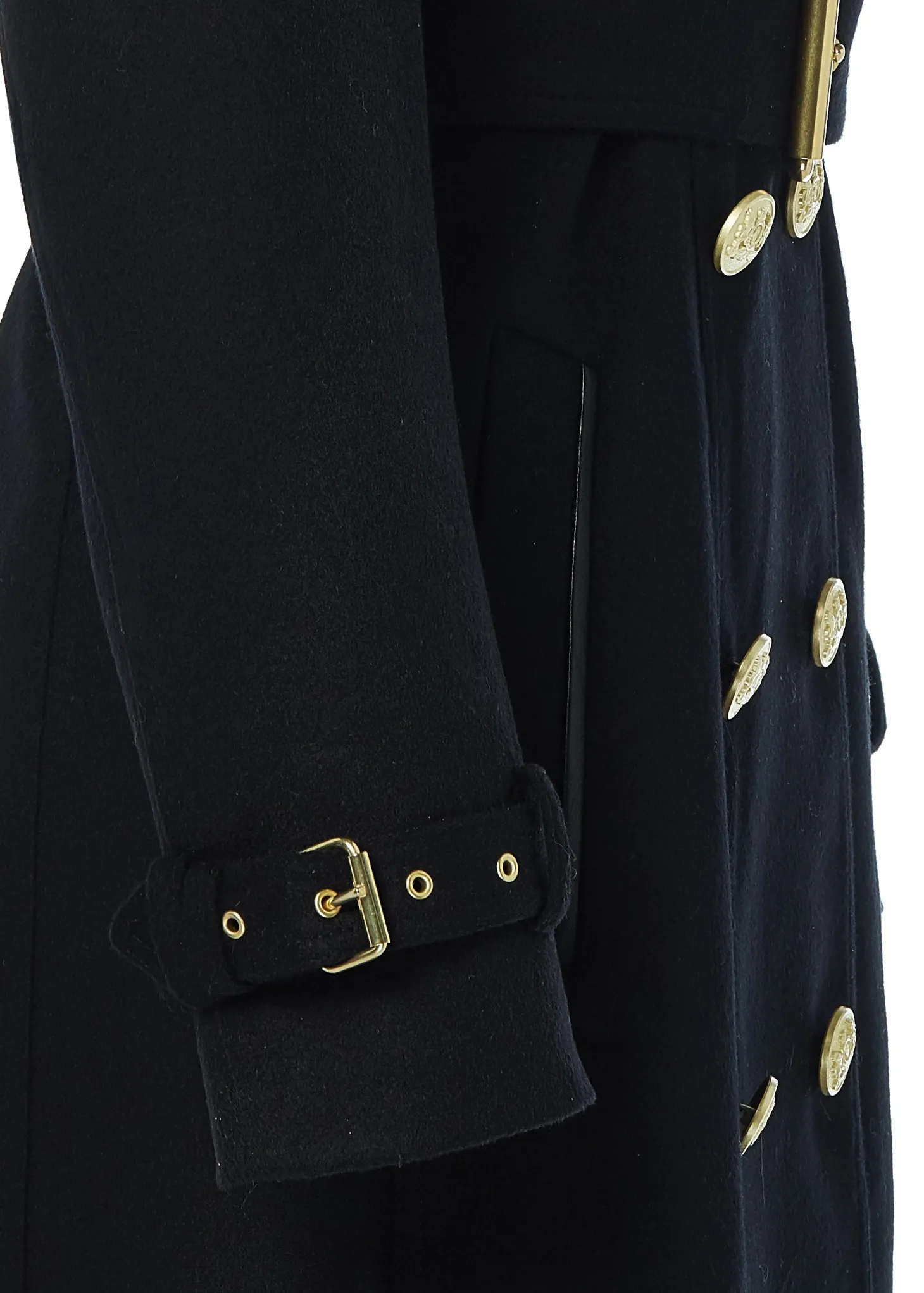 Marlborough Trench Coat (Soft Black)