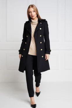 Marlborough Trench Coat (Soft Black)