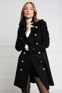 Marlborough Trench Coat (Soft Black)