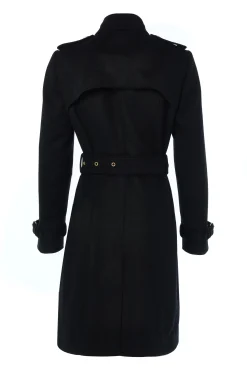 Marlborough Trench Coat (Soft Black)