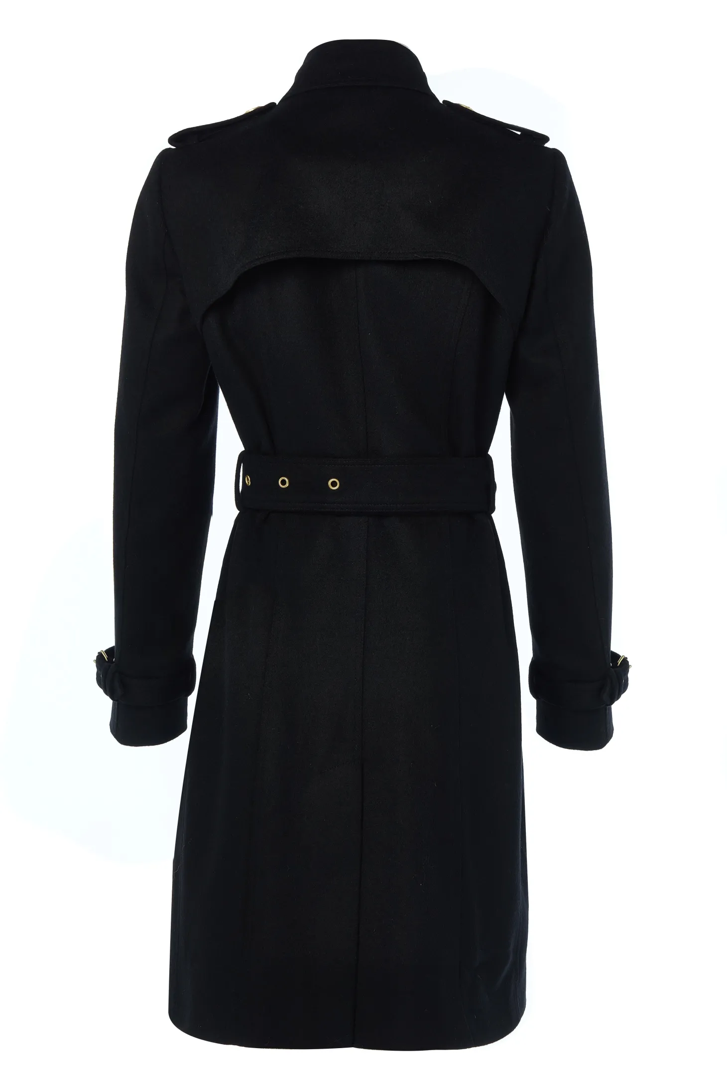 Marlborough Trench Coat (Soft Black)