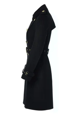 Marlborough Trench Coat (Soft Black)