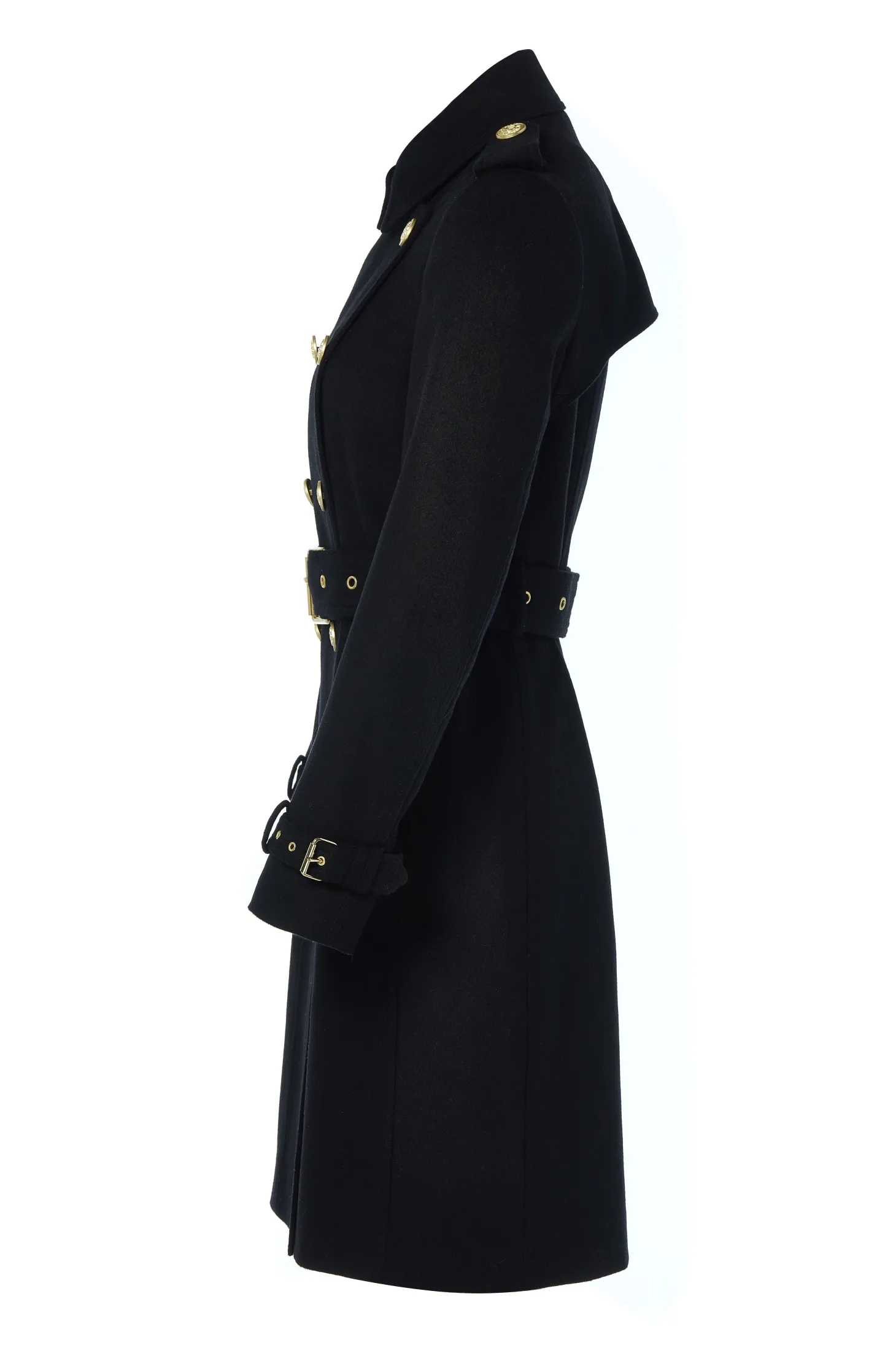 Marlborough Trench Coat (Soft Black)