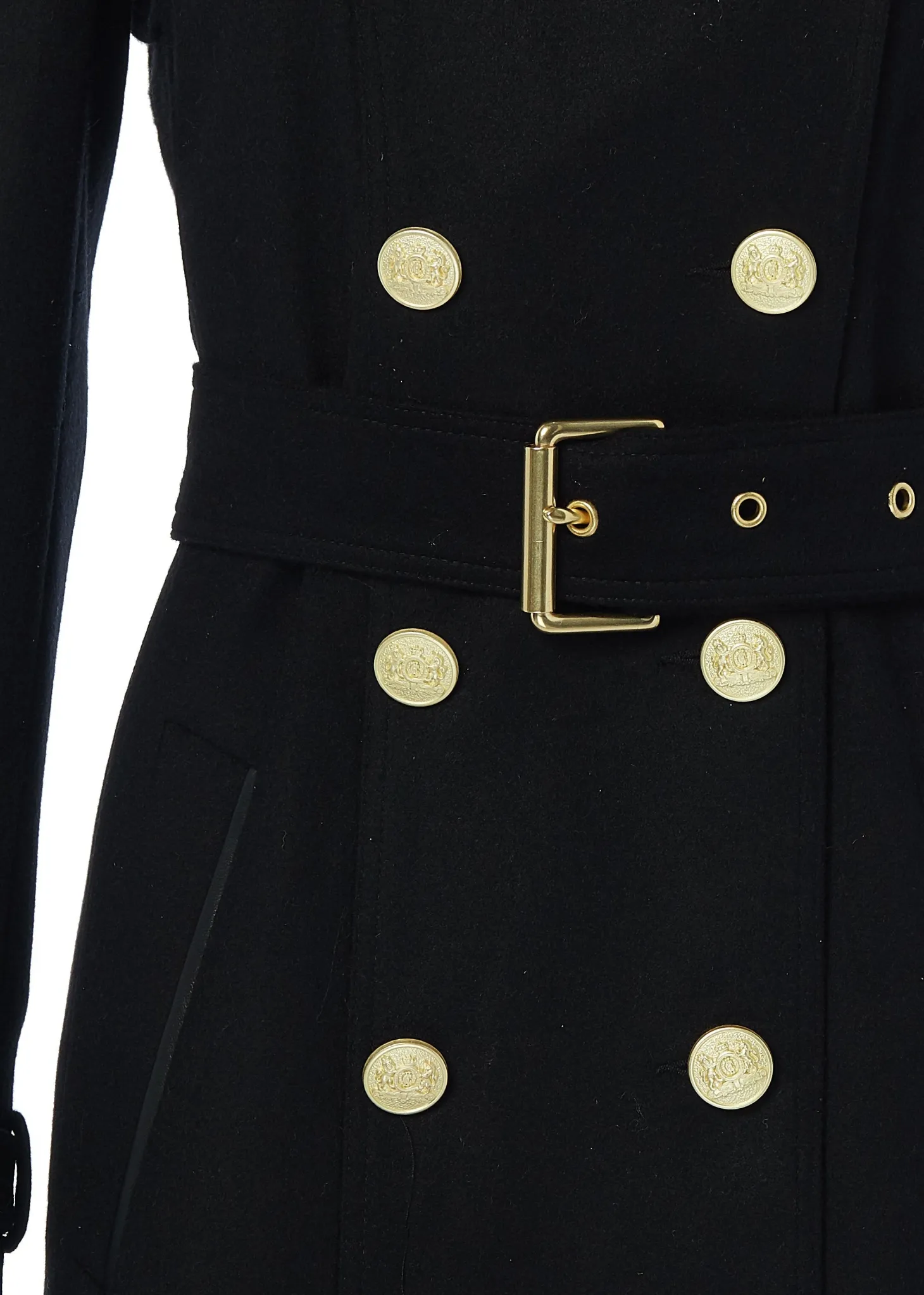 Marlborough Trench Coat (Soft Black)