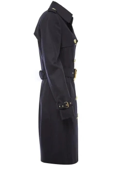 Marlborough Trench Coat (Soft Navy)