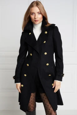 Marlborough Trench Coat (Soft Black)