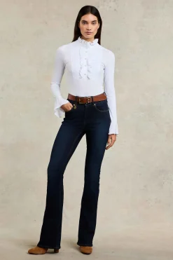 Melissa Jersey Blouse (White)
