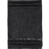 Men's Silk Scarf (Black Charcoal Paisley)