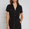 Military Shirt Dress (Black)