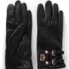 Monogram Leather Gloves (Black)