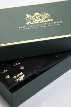 Monogram Leather Gloves (Black)