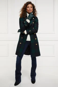 Monogram Leather Gloves (Racing Green)