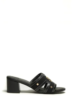 Monogram Mule (Black Canvas)