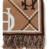 Monogram Scarf (Camel)