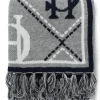 Monogram Scarf (Grey Marl)