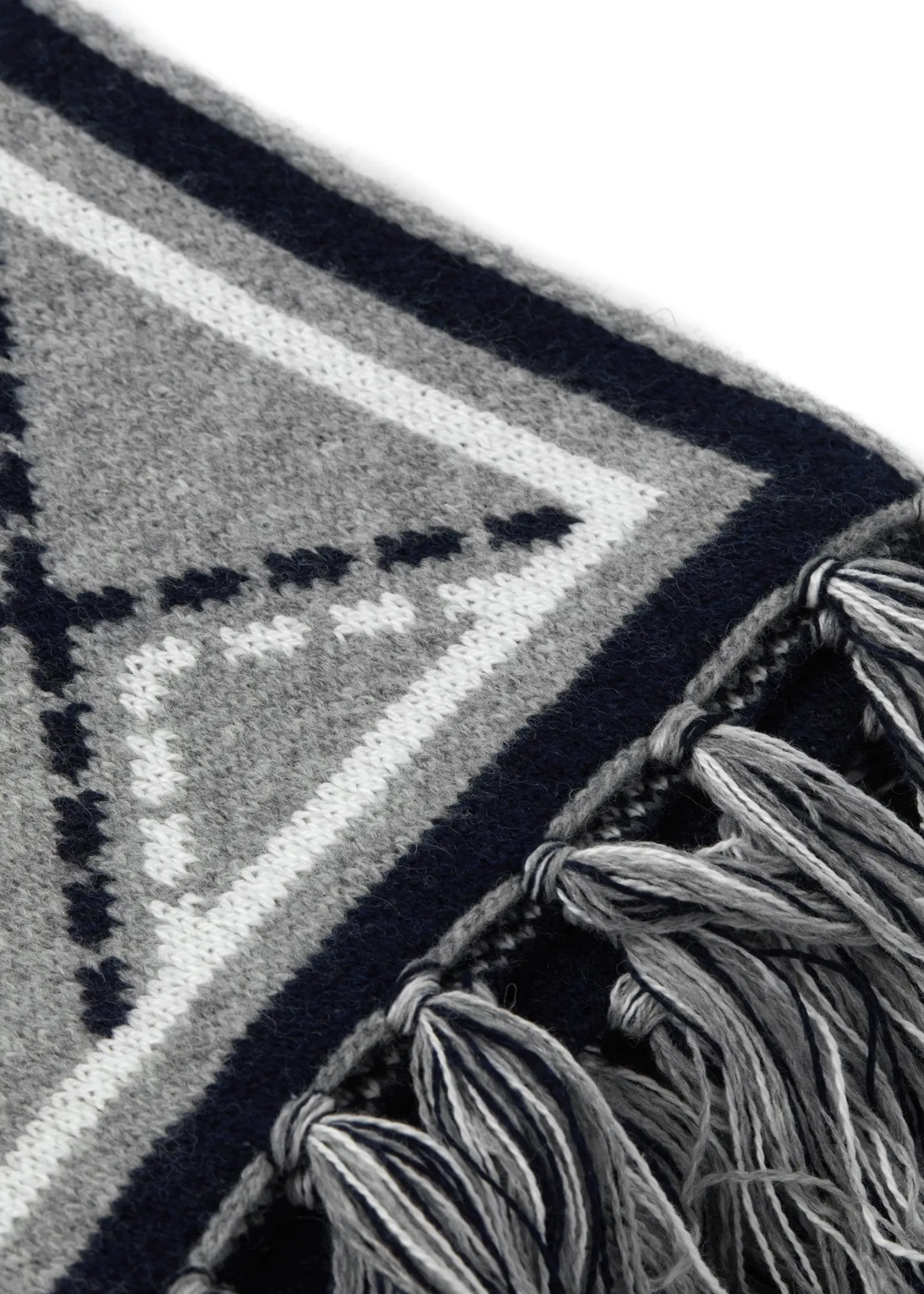Monogram Scarf (Grey Marl)