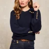 Naomi Crew Neck Knit (Ink Navy)