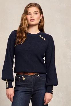 Naomi Crew Neck Knit (Ink Navy)