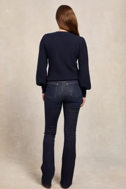 Naomi Crew Neck Knit (Ink Navy)