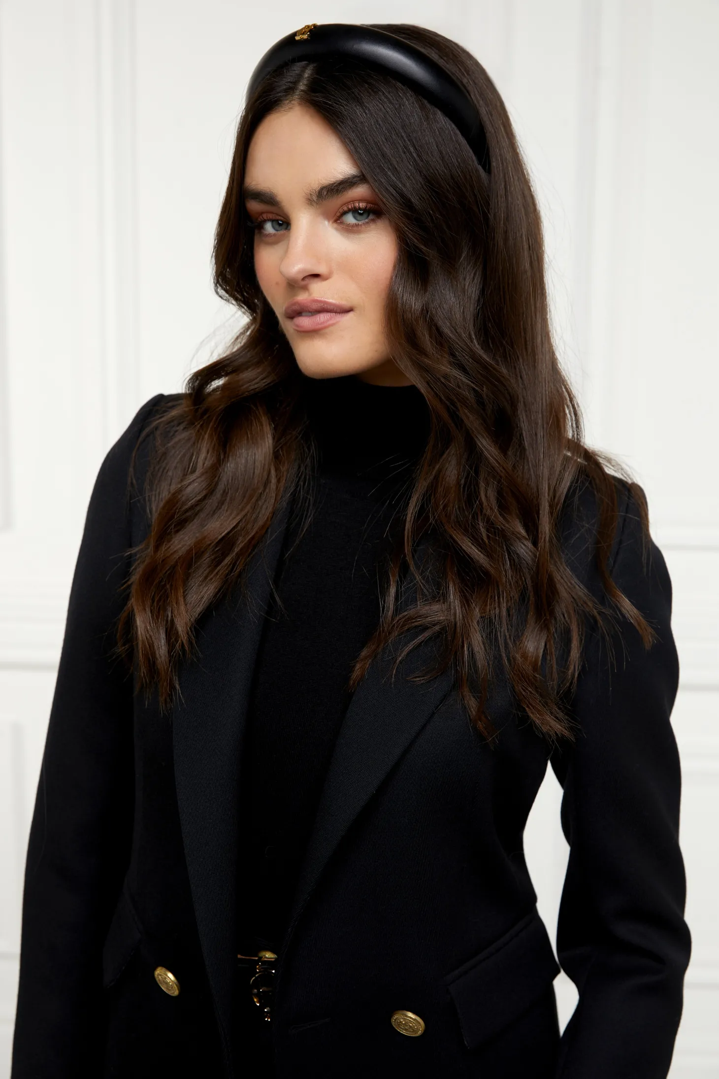 Narrow Headband (Black PU)