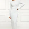 Olive Maxi Dress (White)