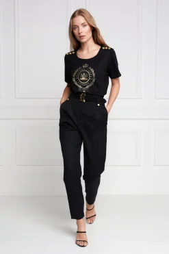 Ornate Crest Tee (Black)