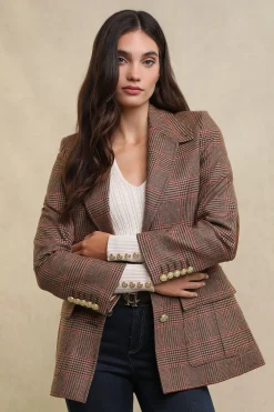Paddington Blazer (Clarence Check Merlot)