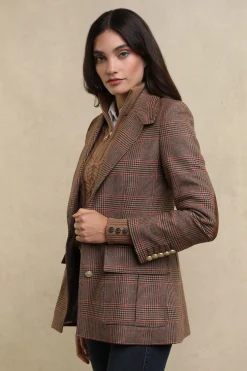 Paddington Blazer (Clarence Check Merlot)