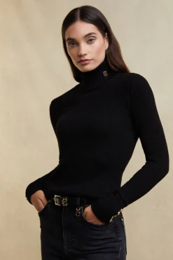 Painswick Roll Neck (Black)