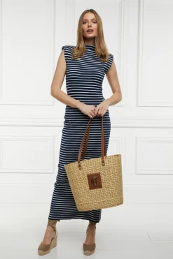 Paloma Straw Tote (Natural Tan)