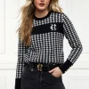 Panel Crew Neck Knit (Black)