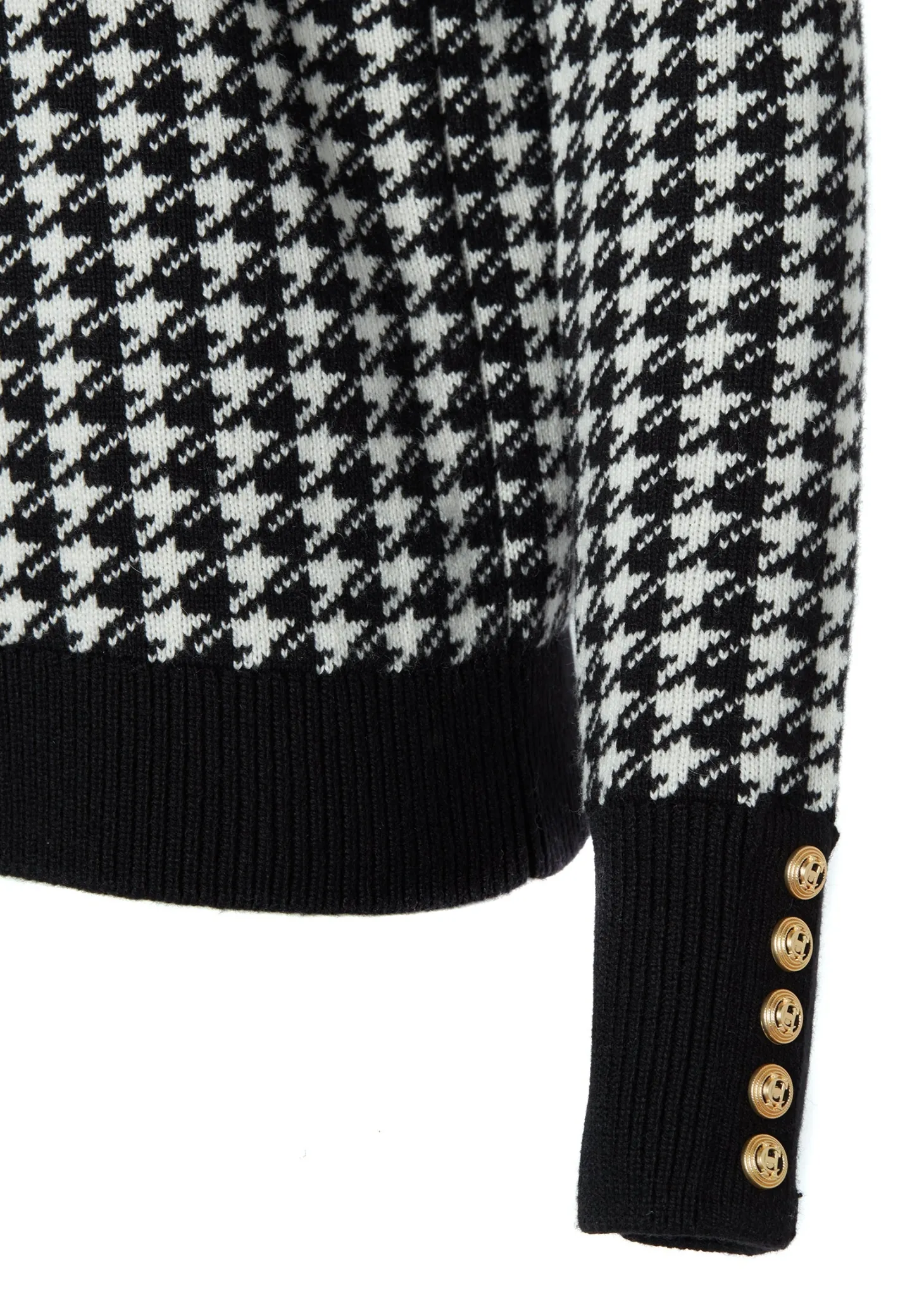 Panel Crew Neck Knit (Black)