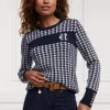 Panel Crew Neck Knit (Ink Navy)