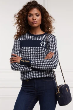 Panel Crew Neck Knit (Ink Navy)