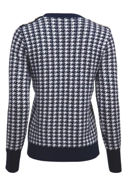 Panel Crew Neck Knit (Ink Navy)