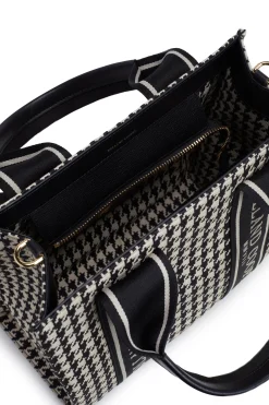 Pimlico Mini Tote (Ecru Houndstooth)