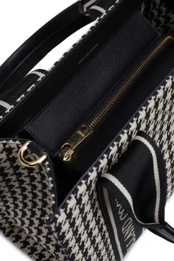 Pimlico Mini Tote (Ecru Houndstooth)