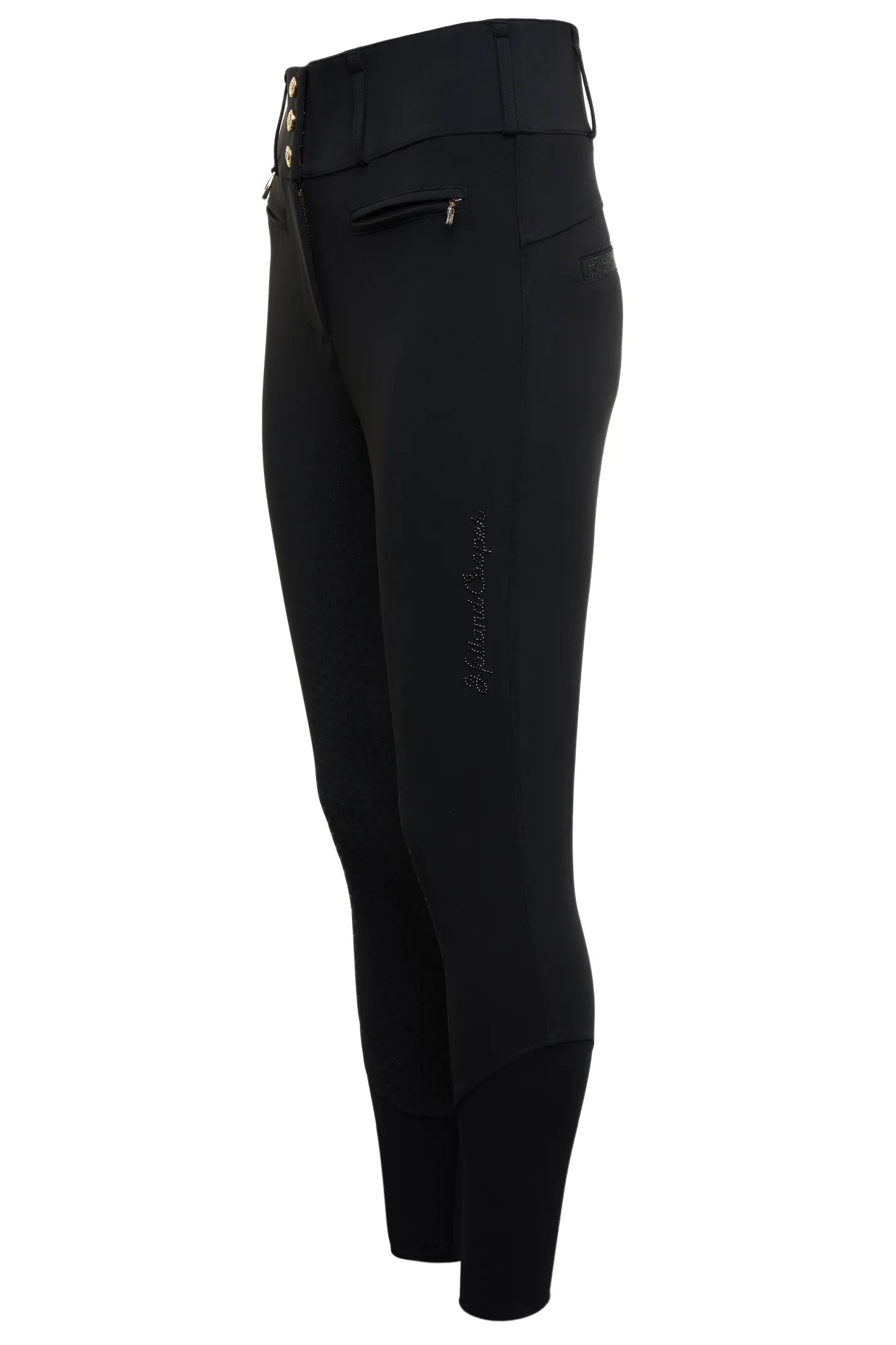 Premium High Rise Breeches (Black)
