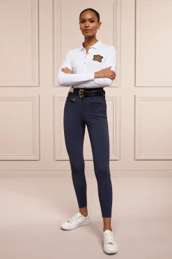 Premium High Rise Breeches (Yale Blue)