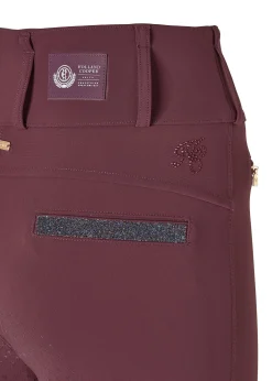 Premium High Rise Breeches (Aubergine)