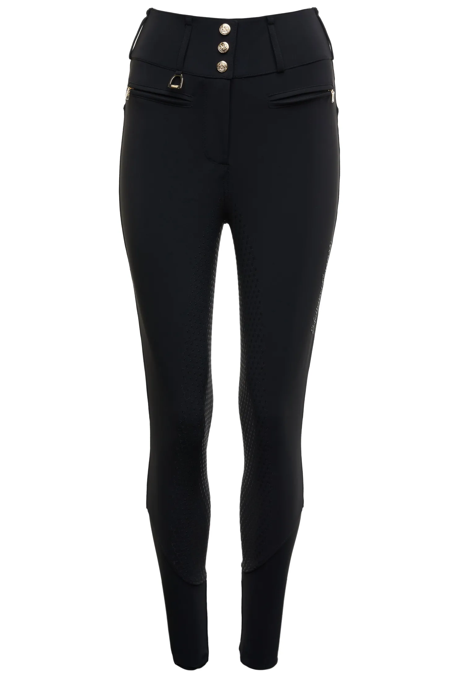 Premium High Rise Breeches (Black)