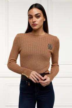 Princeton Crew Neck Knit (Dark Camel)