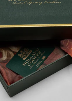 Regal Horse Silk Scarf (Caramel)