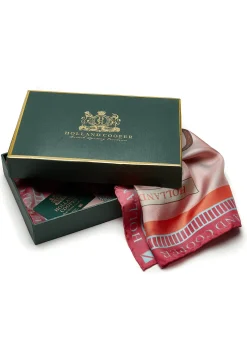 Regal Horse Silk Scarf (Coral)