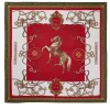 Regal Horse Silk Scarf (Racing Green Heritage Red)
