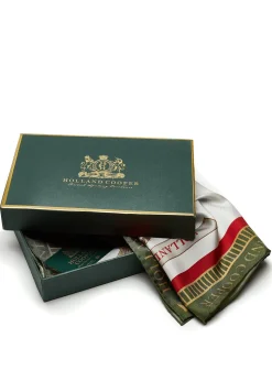 Regal Horse Silk Scarf (Racing Green Heritage Red)