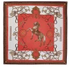 Regal Horse Silk Scarf (Sienna)