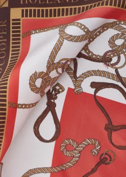 Regal Horse Silk Scarf (Sienna)